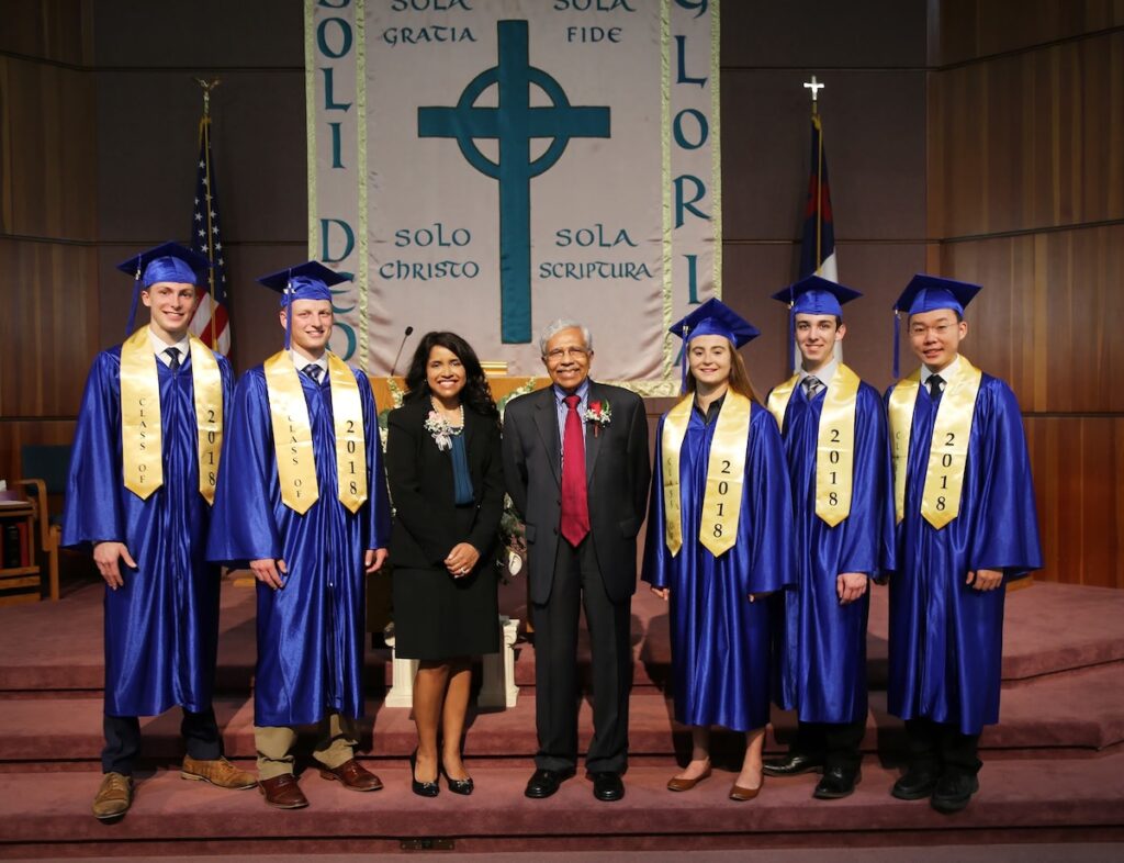 Grace Valley High School celebrates graduation with a cap and gown ceremony!